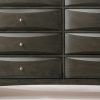 59" Gray Solid Wood Standard Dresser/Chest