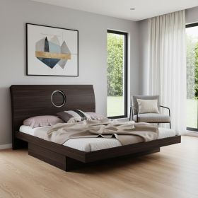 King Wood Brown Bed