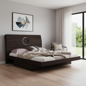 Queen Wood Brown Bed