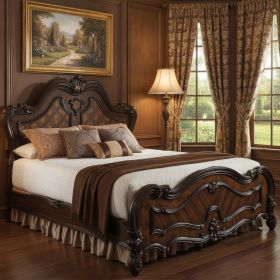 King Brown Bed