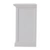 Classic White Large Three Drawer Nightstand