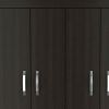 68" Wood Three Drawer Combo Dresser