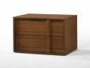 19" Solid Wood and Wood Two Drawer Nightstand
