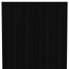 71" Black Wood Two Door Combo Dresser
