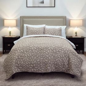 Blush Floral Queen Quilt