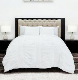 White Queen 100% Cotton 300 Thread Count Machine Washable Down Alternative Comforter