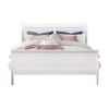 White Wood Full Bed Frame