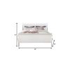White Wood Full Bed Frame