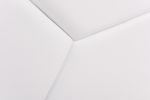 White Tufted Faux Leather Upholstered Queen Bed Frame