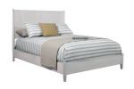 Gray Solid Wood King Bed Frame
