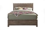 Gray Distressed Solid Wood Full Bed Frame