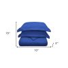 Navy Blue Queen Modal Washable Duvet Cover Set