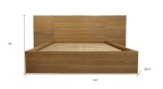 Natural Wood California King Bed Frame