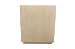 24" Natural Solid Wood Three Drawer Nightstand