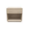 24" Natural Solid Wood One Drawer Nightstand