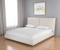 Beige Boucle Upholstered King Bed Frame