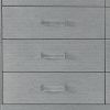 62" Silver Wood Six Drawer Double Dresser