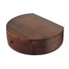 22" Brown Solid Wood One Drawer Floating Nightstand