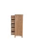36" Natural Live Edge Solid Wood Five Drawer Lingerie Chest