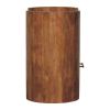 20" Golden Brown Solid Wood One Drawer Nightstand