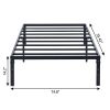 Black Steel Twin Bed Frame