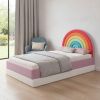 Rainbow And Pink Solid Wood And Upholstery Upholstered Twin Rainbow