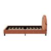 Orange And Black Basketball Upholstered Twin