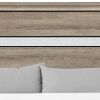 Brown Wood King Bed Frame With Drawers