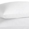 Four Piece White Cotton California King Sheet Set