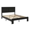 Black Metal And Wood Full Bed Frame