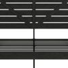 Black Metal Steel And Wood King Bed Frame