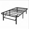 Black Steel Extralong Twin Bed Frame