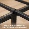 Black And Brown Wood And Metal Twin Bed Frame
