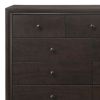 Wood Nine Drawer Double Dresser