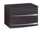 Two Drawers Manufactured Wood Mirrored Nightstand