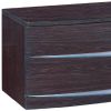 Two Drawers Manufactured Wood Mirrored Nightstand
