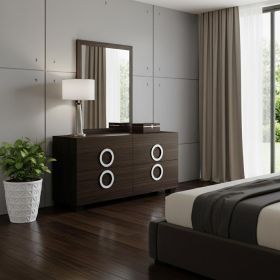 Refined  High Gloss Dresser (Color: Wenge, size: 31")