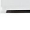 White Wood Two Drawer Nightstand