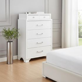 Chest With 6 Drawers (Color: White)