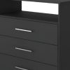 Wood Four Drawer Dresser
