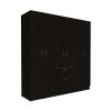 Black And White Wood Door Single Drawer Combo Dresser