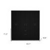Black And White Wood Door Single Drawer Combo Dresser