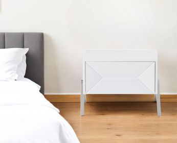 Wood One Drawer Nightstand (size: 19")