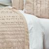 Natural Striped Cotton Quilt