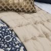 Natural Striped Cotton Quilt