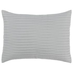 Geometric Cotton Quilt (Color: gray, size: 92 X 90")