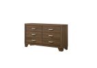 and Manufactured Wood Six Drawer Double Dresser