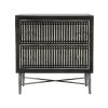 Solid Wood Two Drawer Nightstand