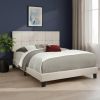 Tufted Linen Queen Bed Frame