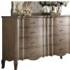 Solid and Manufactured Wood Eight Drawer Double Dresser
